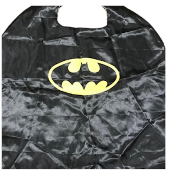 NEW Bat Man Super Hero Cape Velcro Neck Closure  Size 27"x27" Reversible - Picture 1 of 8